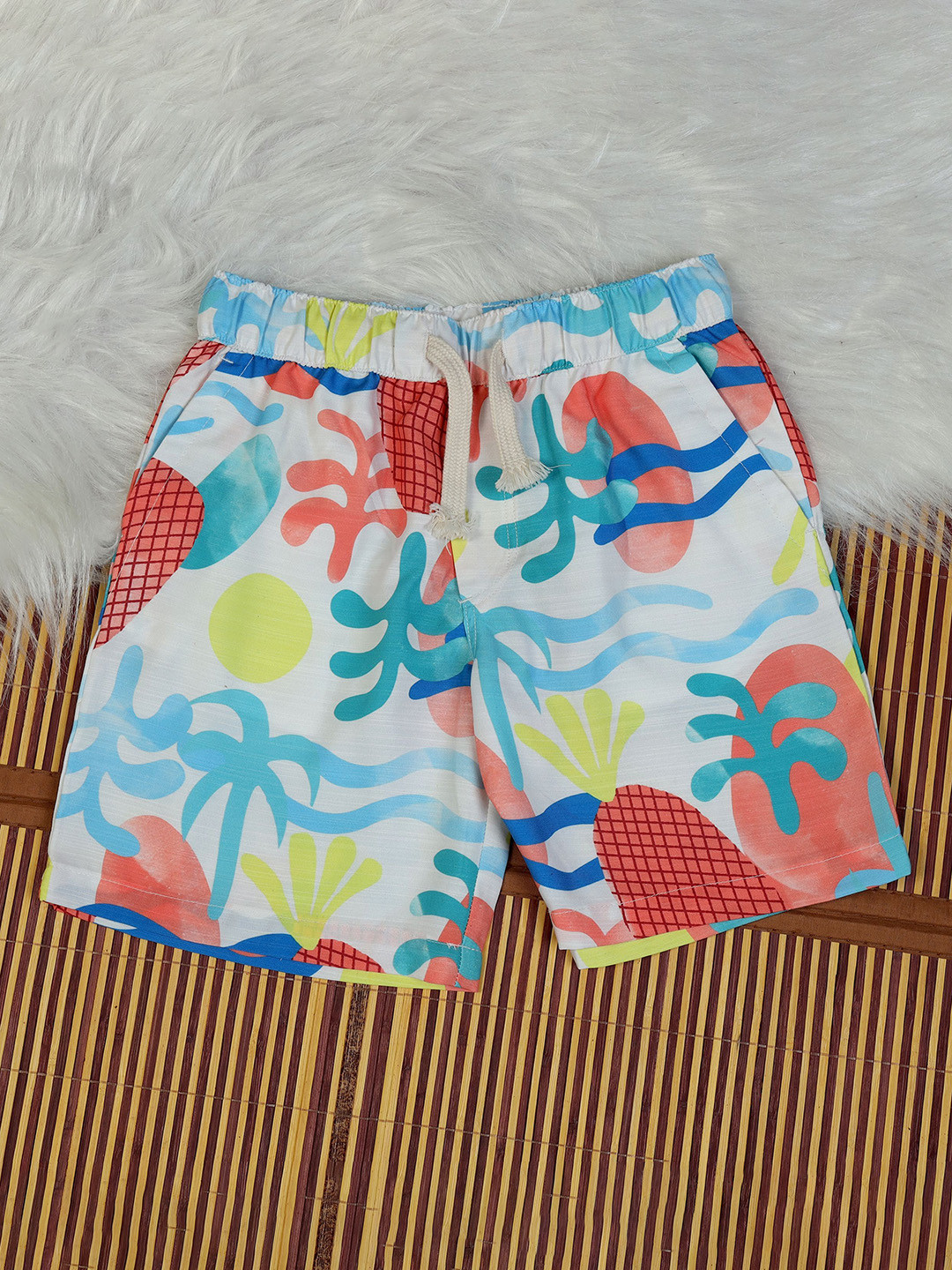 The Lion and The Fish Boys Fruits Print Relaxed Fit Short