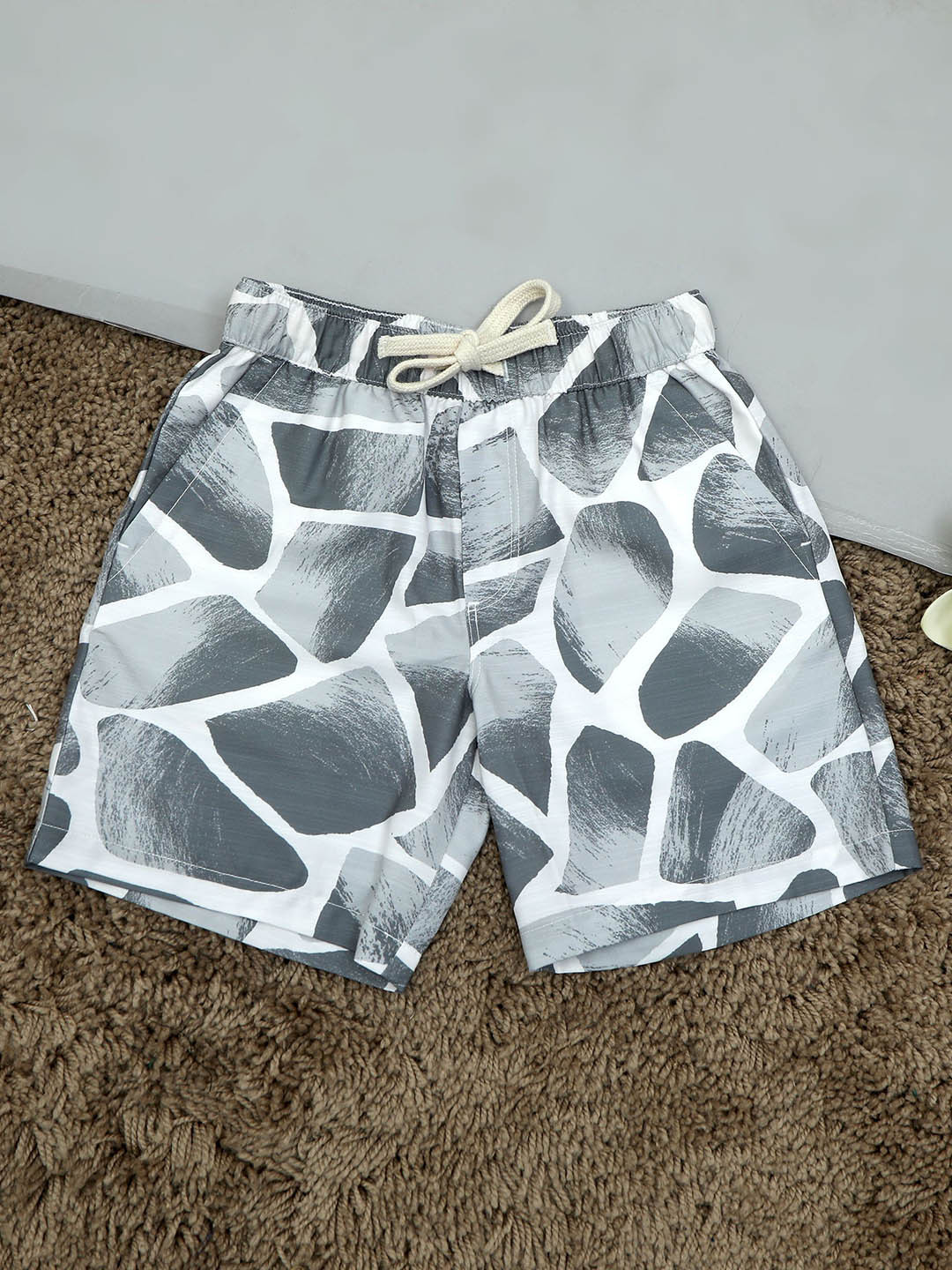 The Lion and The Fish Boys Zaraffah Printed Grey Short