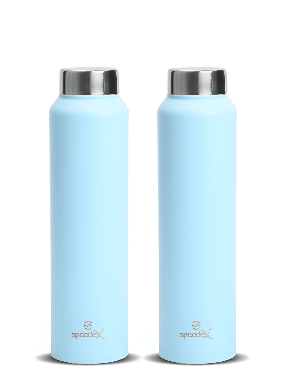 Speedex Simplex Blue Brand Logo Stainless Steel Spill Proof 2 Piece Water Bottle - 1L