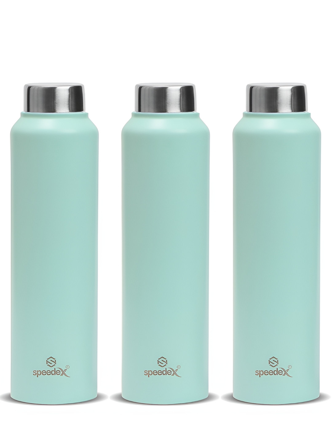 Speedex Green Brand Logo Stainless Steel Spill Proof 3 Piece Water Bottle - 1L