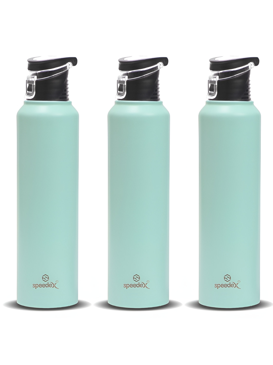 Speedex Green Brand Logo Stainless Steel Spill Proof 3 Piece Water Bottle - 1L