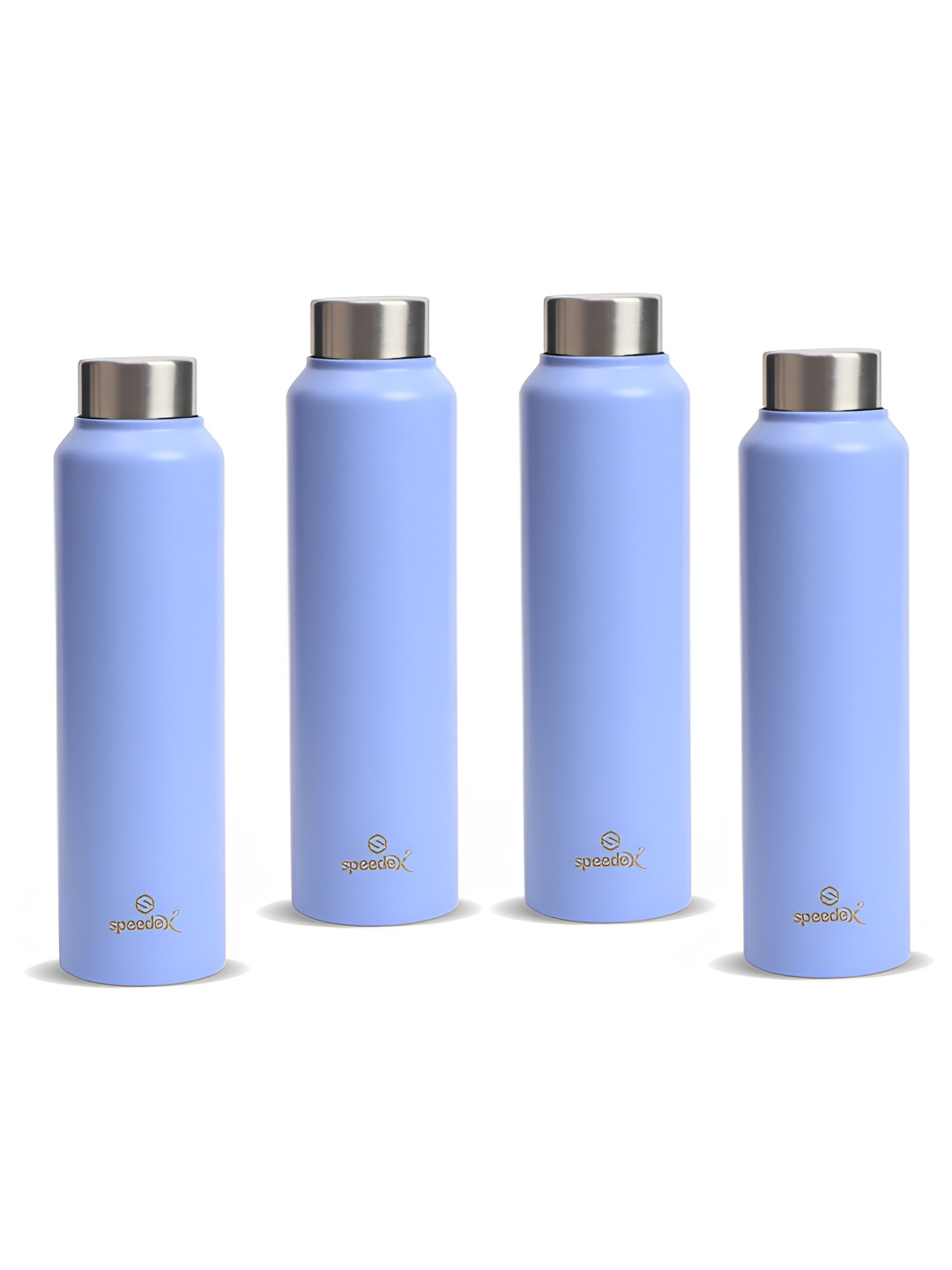 Speedex Simplex Purple Brand Logo Stainless Steel BPA Free 4 Piece Water Bottle - 1L