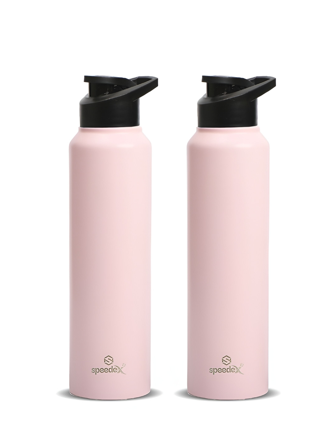 Speedex Pink Set of 2 Stainless Steel Solid Water Bottle