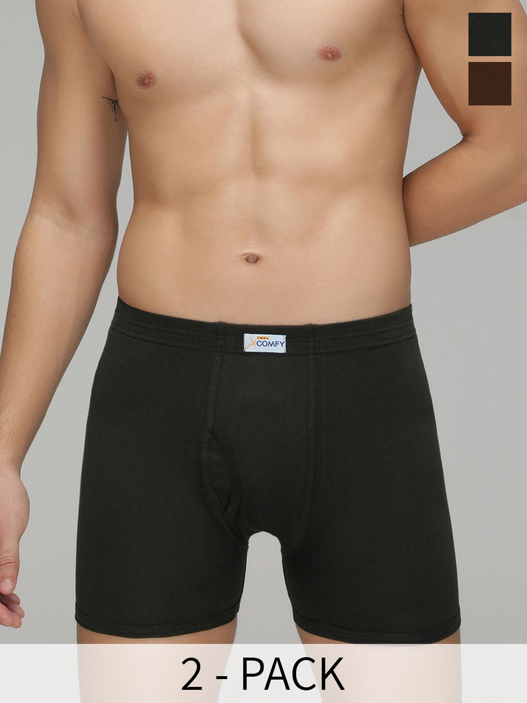 AMUL COMFY Pack Of 2 Assorted Trunks AC-TR-FCTRIE-MULTI3-XL-2PC