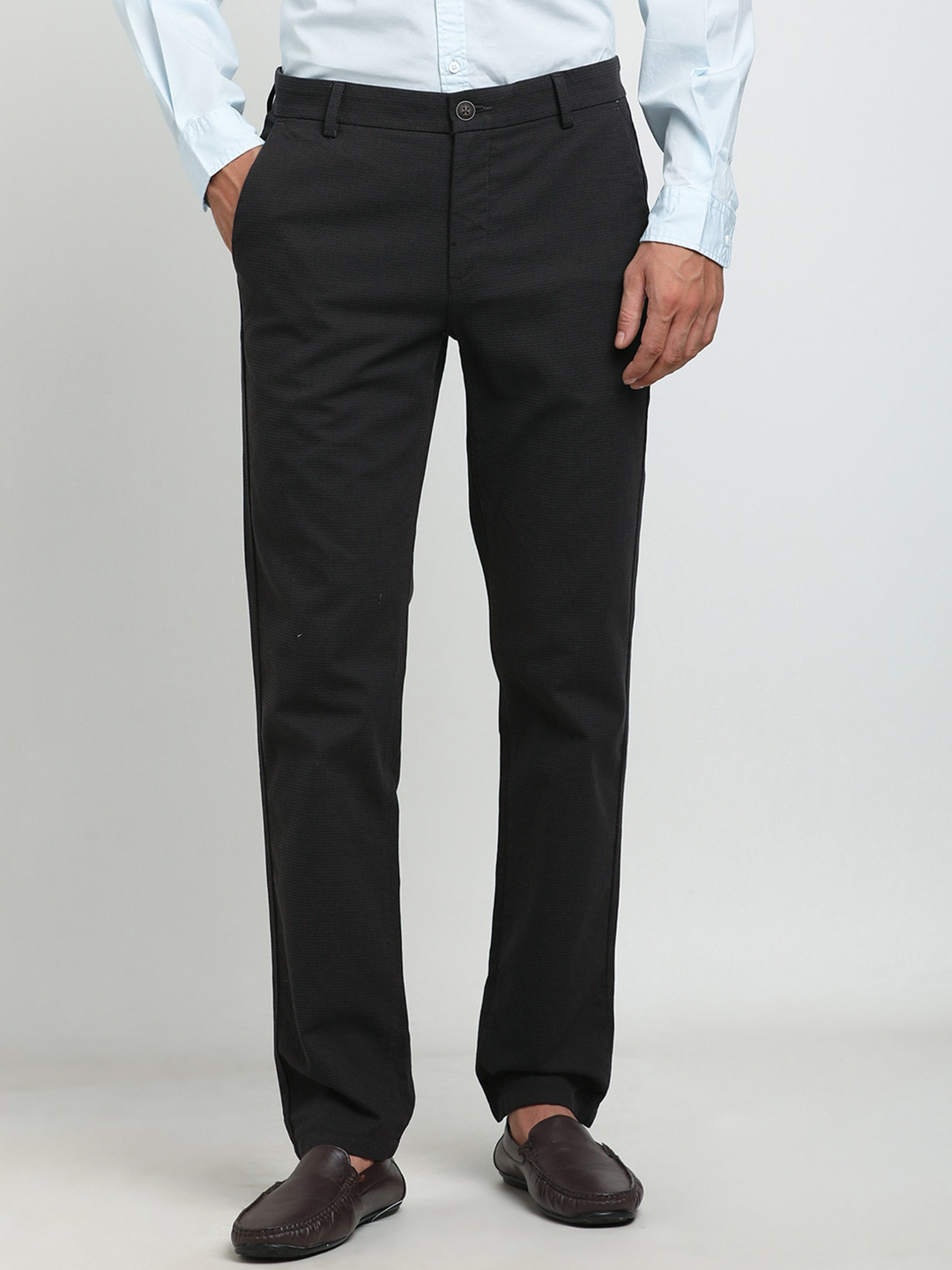Turtle Men Relaxed Skinny Fit Trousers