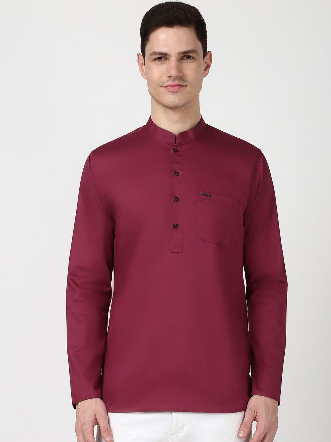 Peter England Men Patchwork Kurta