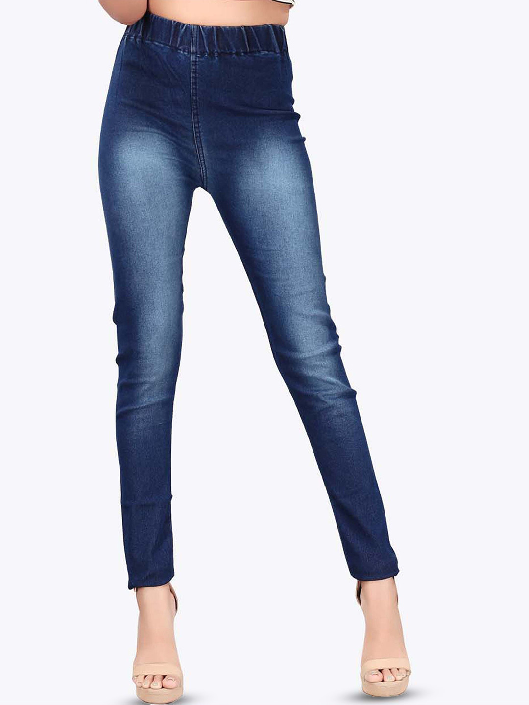 MM-21 Washed Skinny Fit Denim Jeggings