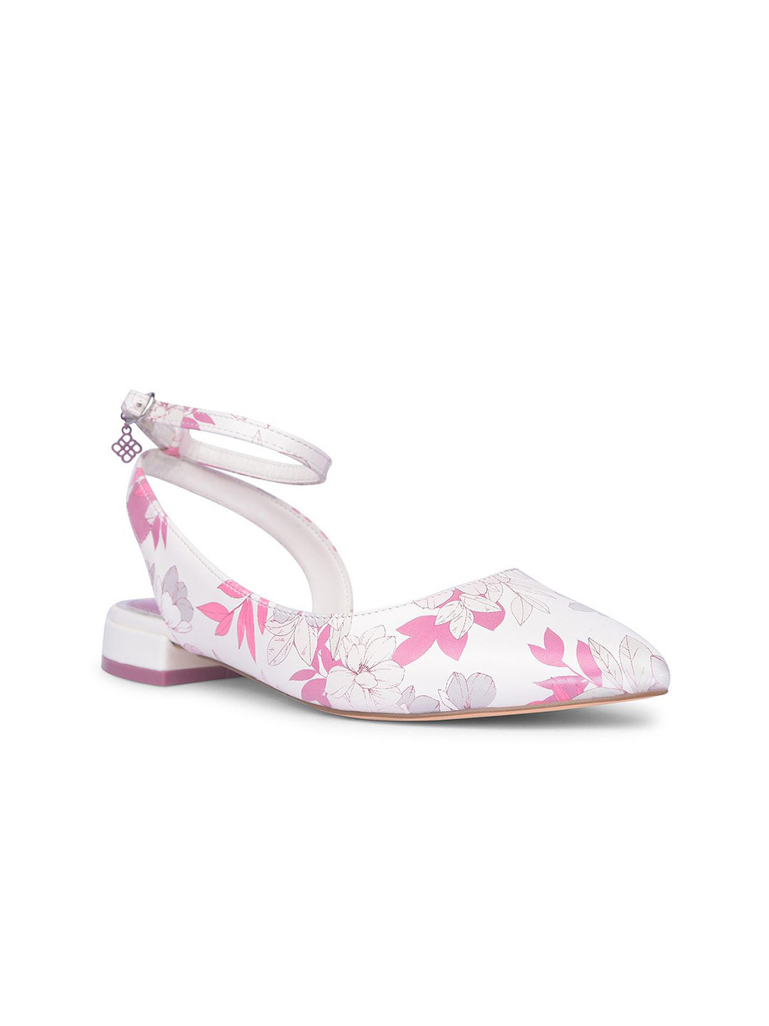 Bata Women Floral Printed Slingback Flats
