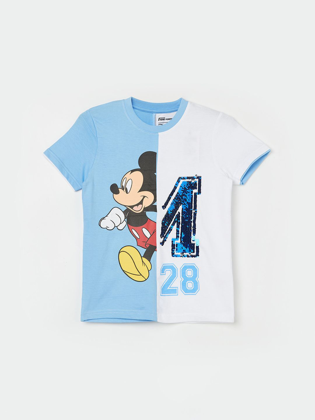 Fame Forever by Lifestyle Boys Blue Disney-Mickey Mouse T Shirt