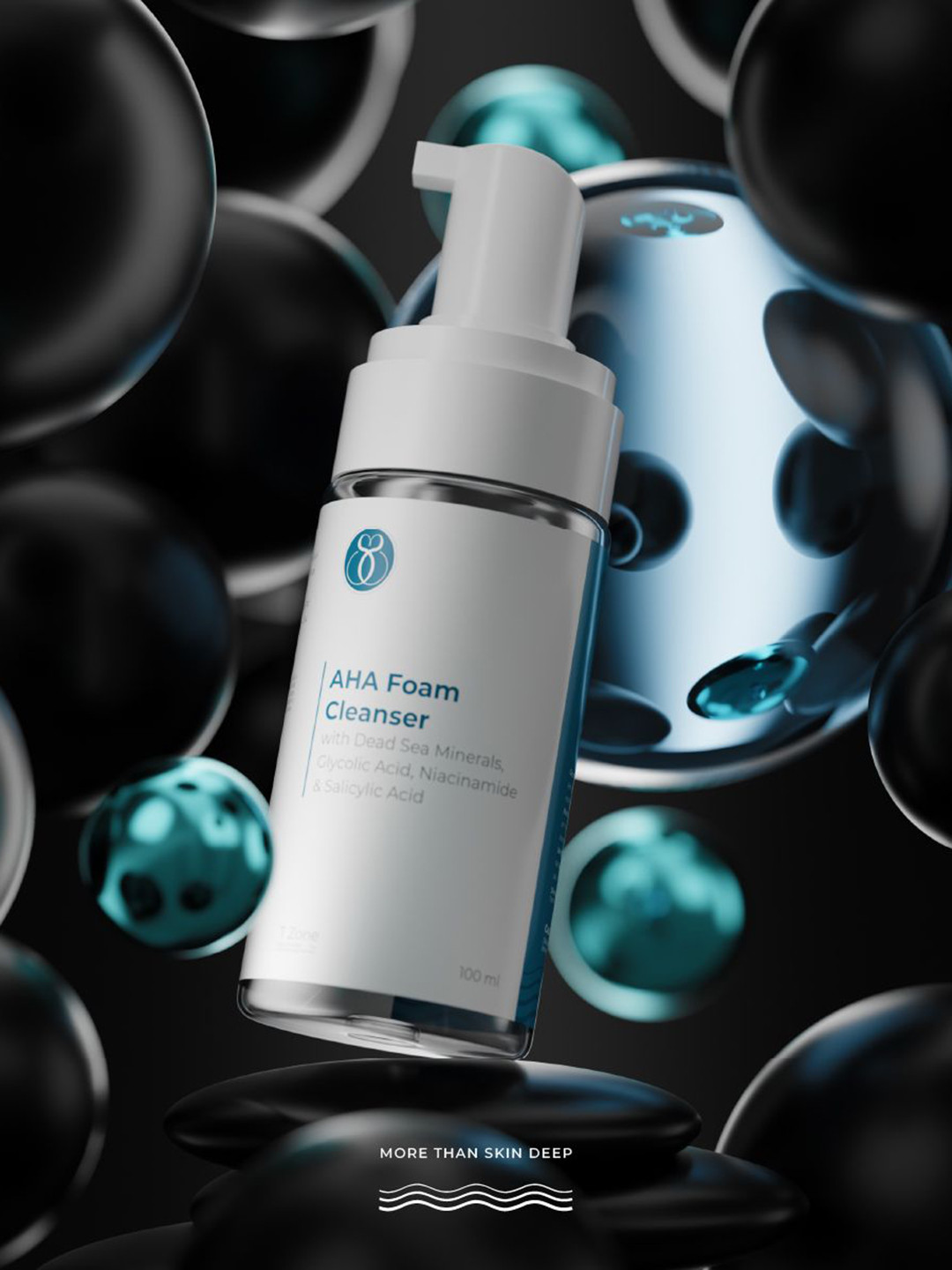 Seasoul AHA Foam Cleanser With Dead Sea Minerals & Glycolic Acid - 100ml