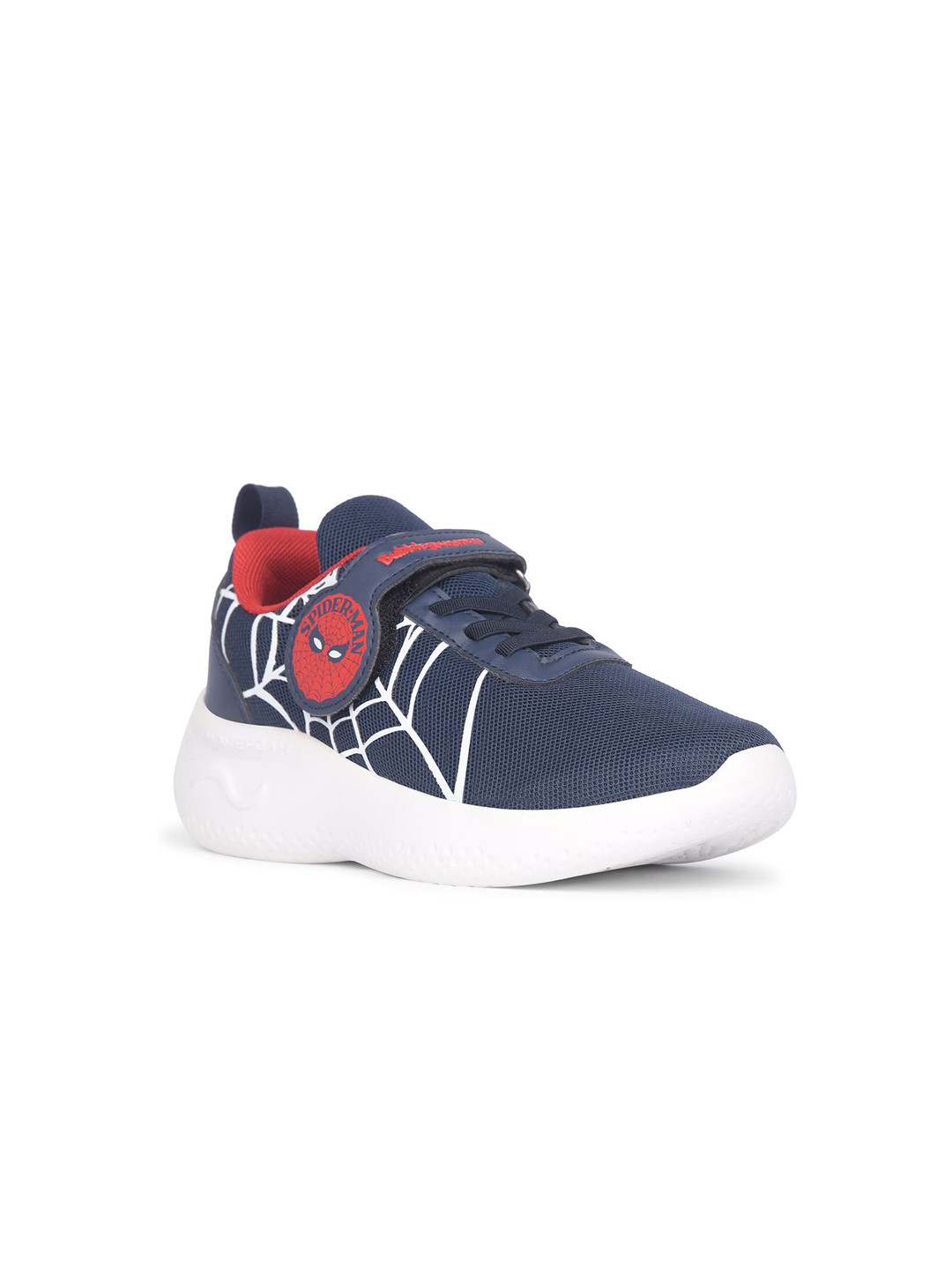 Disney Boys Spider-Man Printed Round Toe Mesh Sneakers