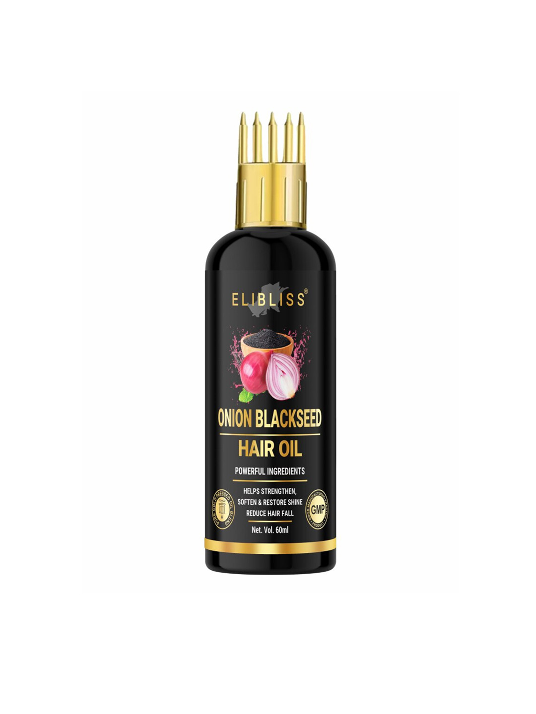 ELIBLISS Onion Blackseed Hair Oil With Jojoba & Olive Oil - 60ml