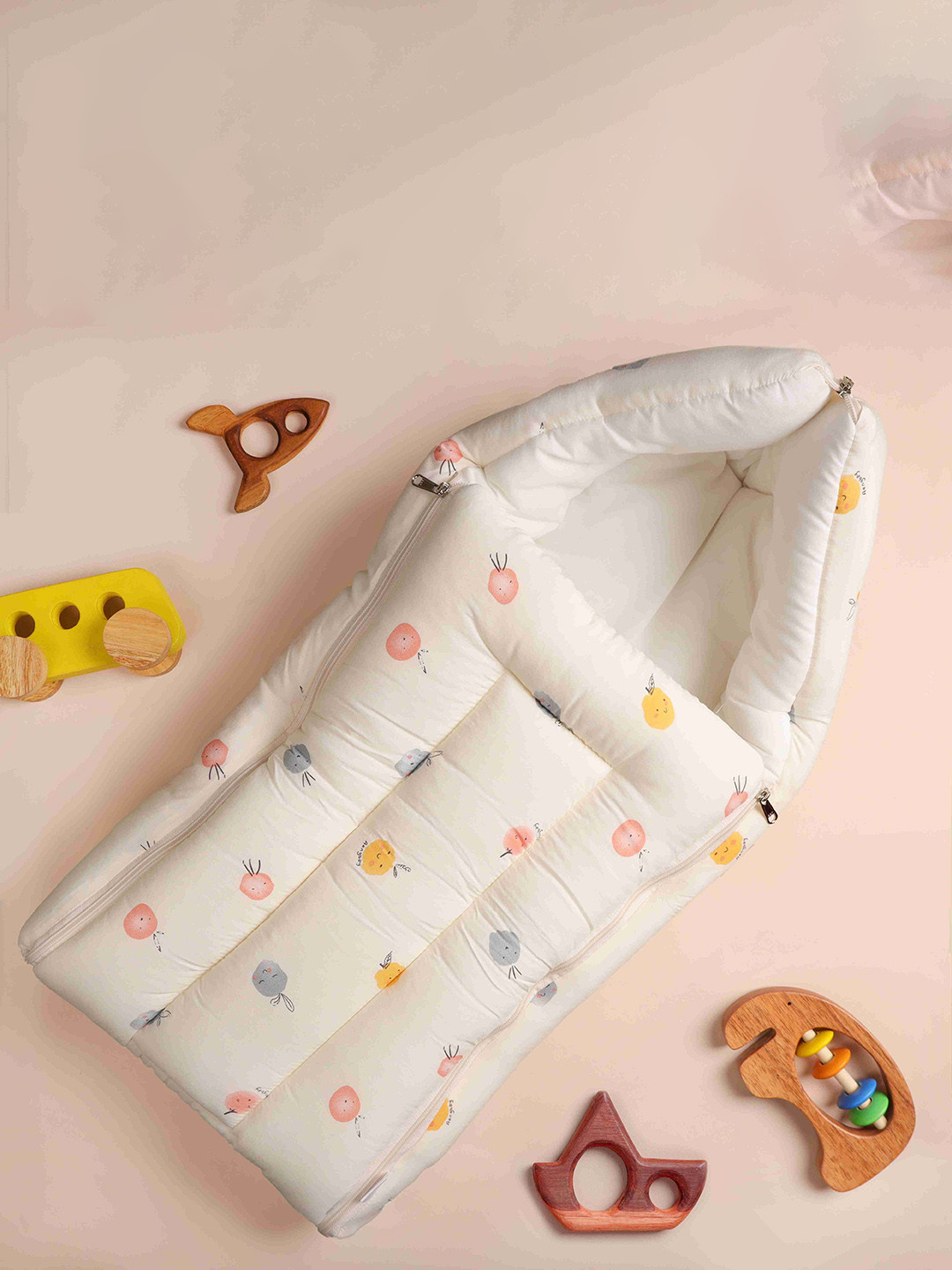 KICKS & CRAWL Fun Fruity Friends Printed Baby Sleeping Bag