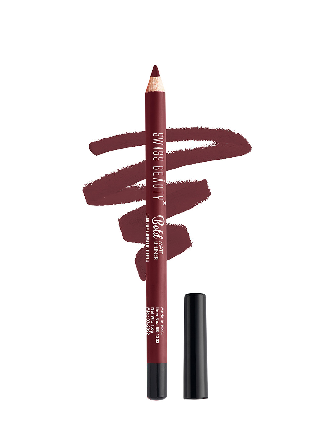 SWISS BEAUTY Bold Matt Lip Liner Pencil - Burgandy 09