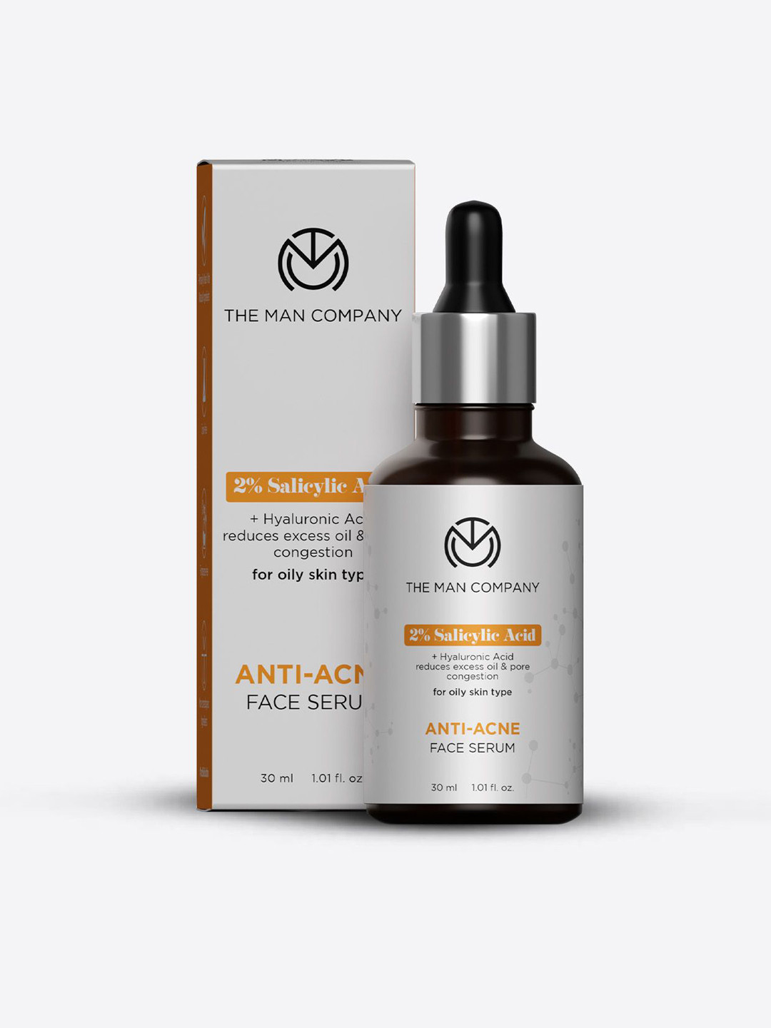 THE MAN COMPANY 2% Salicylic Acid Anti-Acne Face Serum with Hyaluronic Acid - 30 ml