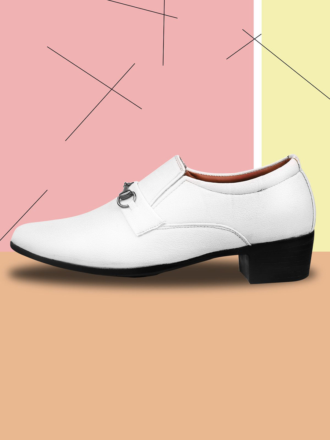 Bxxy Men Textured Slip-Ons Elevator Mocassin Shoes