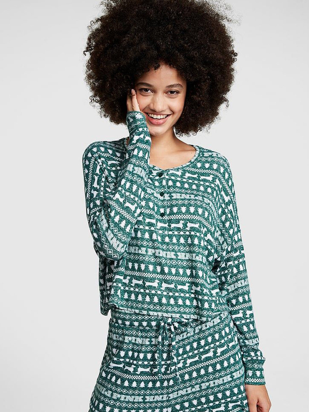 Victoria's Secret PINK Cozy Long-Sleeve Sleep Shirt