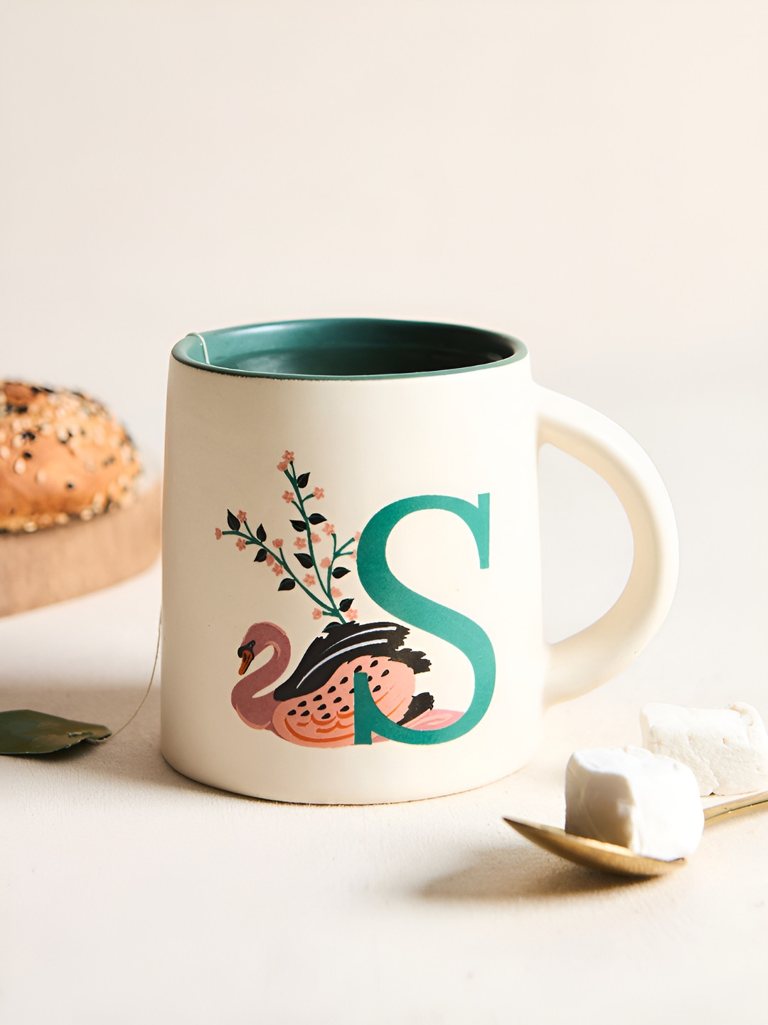 Chumbak No Matter How We Fight Brother Sister Off White Typography Ceramic Handmade Mug-300ml