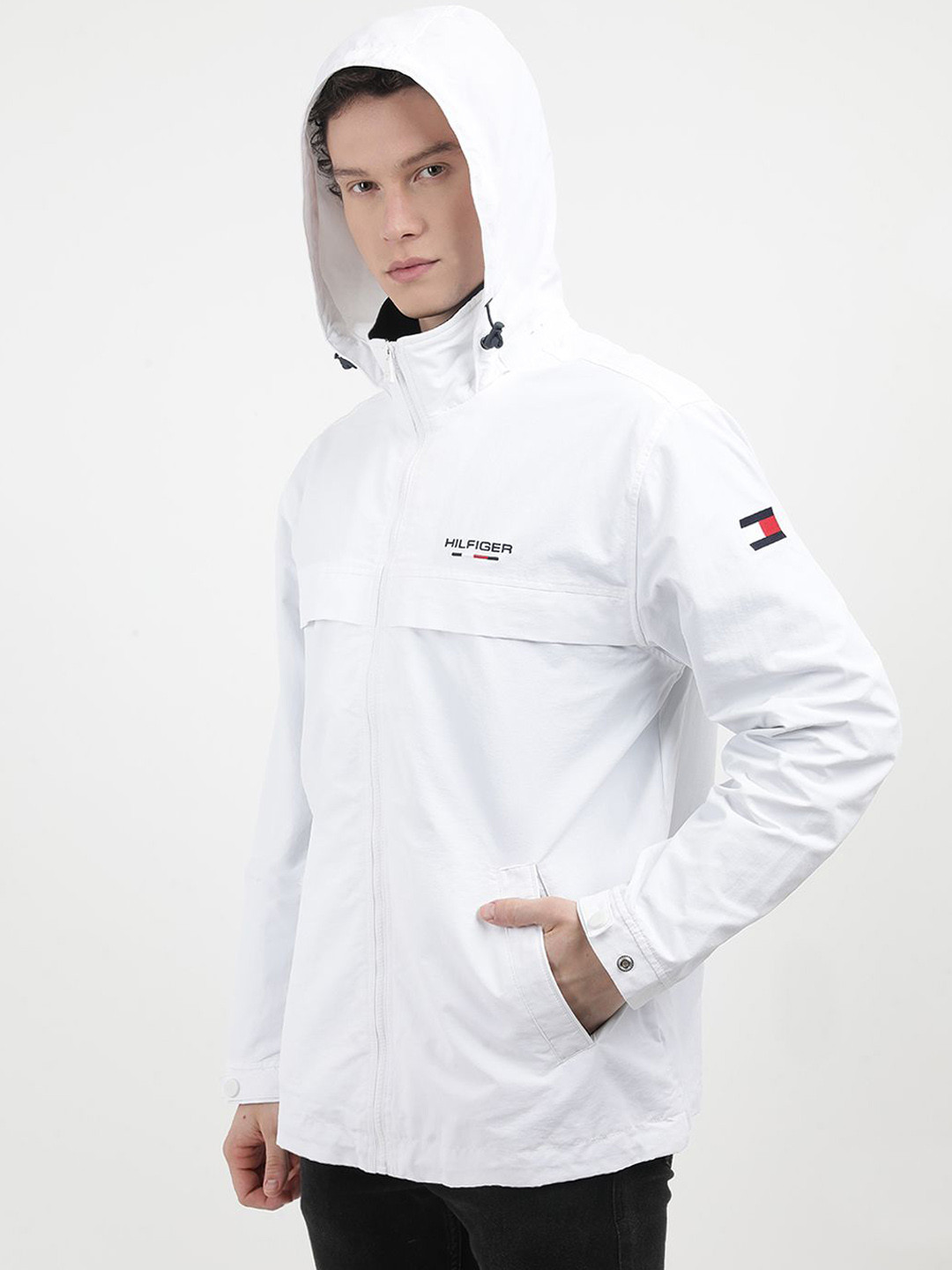 Tommy Hilfiger Men Sporty Jacket with Embroidered