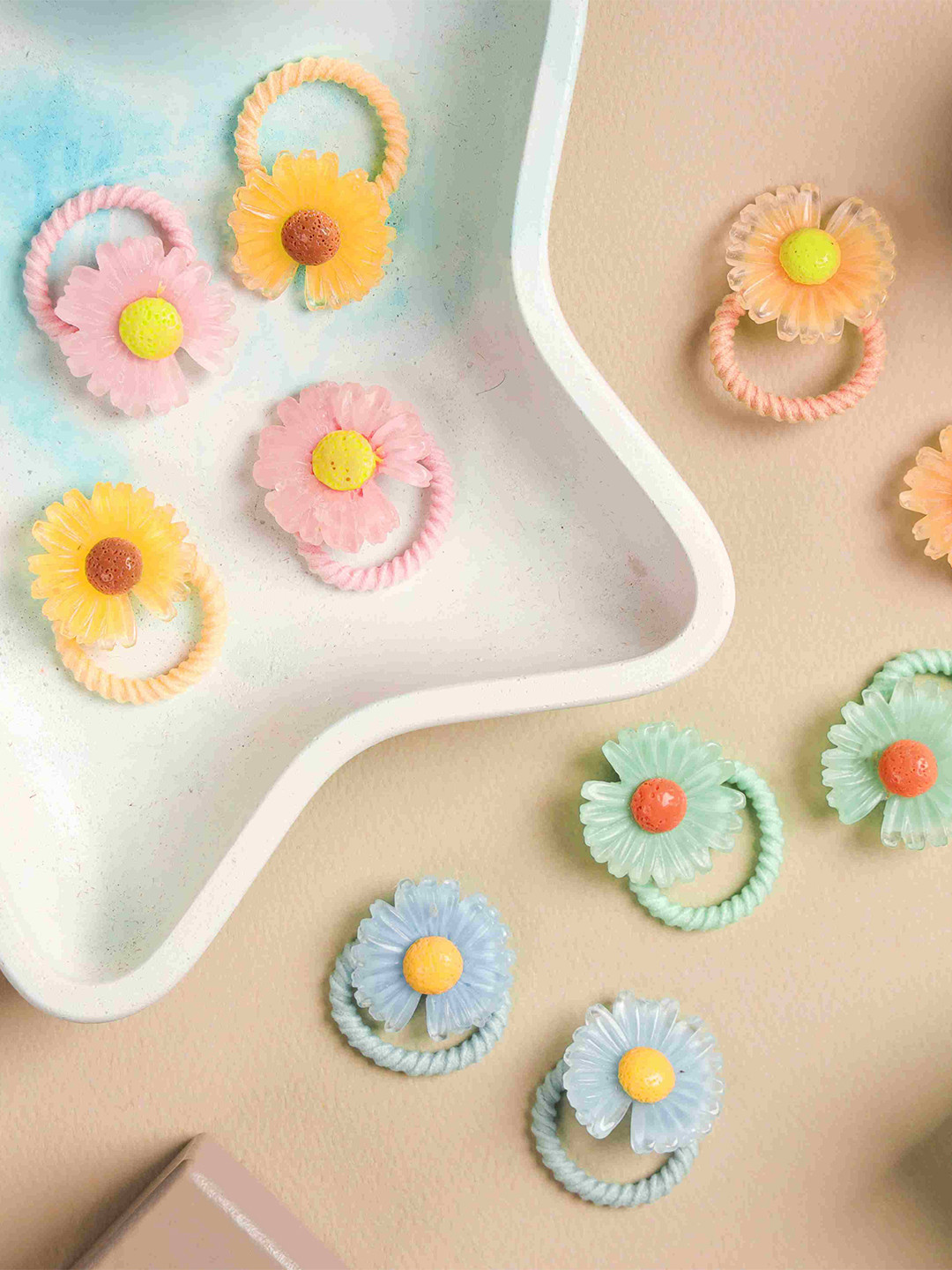 KICKS & CRAWL Girls 10 Pieces Ponytail Holders