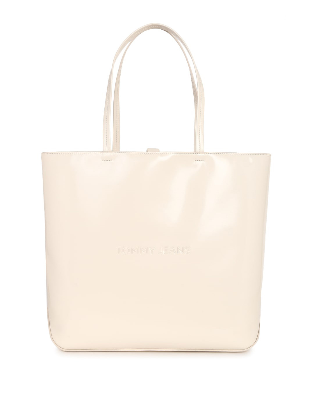 Tommy Hilfiger Solid Button Closure Tote Bag