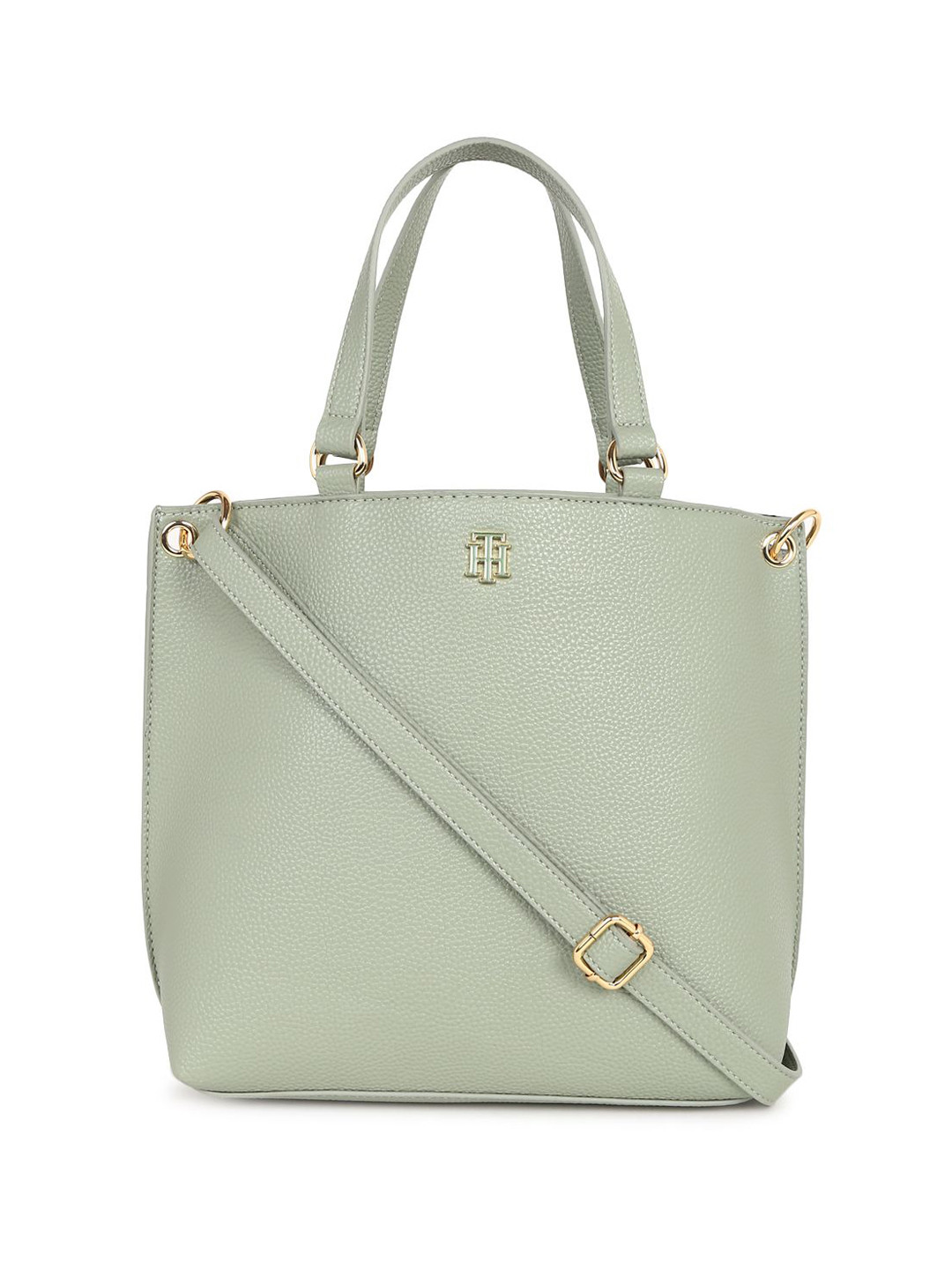 Tommy Hilfiger Handheld Textured Solid Bag