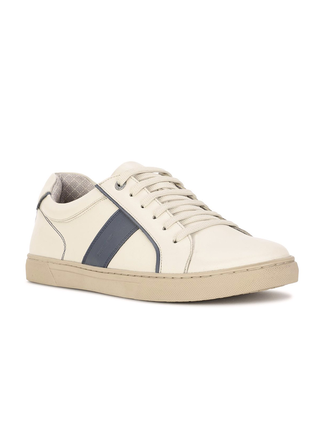 Bata Red Label Men Striped Round Toe Lace-Up Sneakers