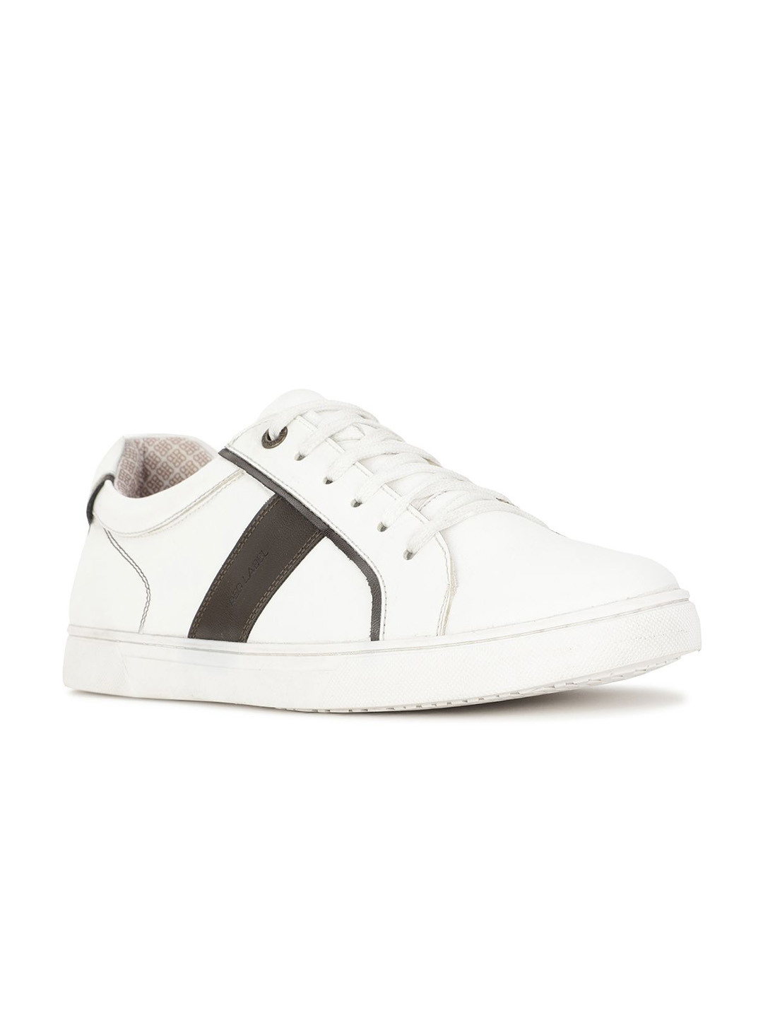 Bata Red Label Men Striped Lace-Up Round Toe Sneakers