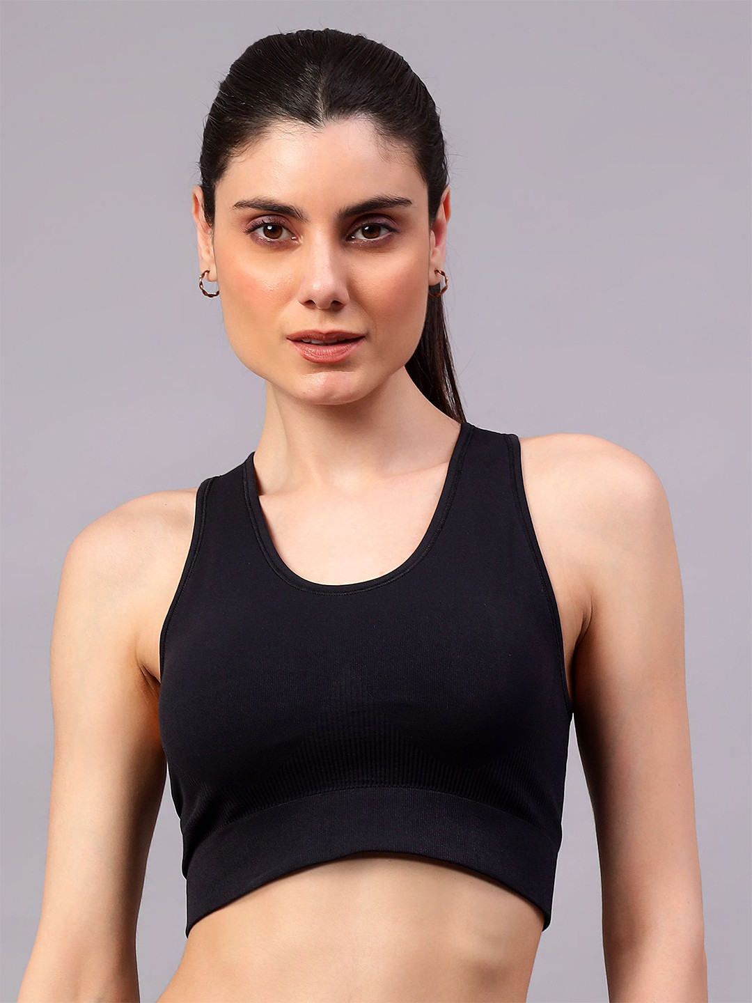 Trenz Full Coverage Non Padded Rapid-Dry High Support Workout Bra- Moisture Wicking