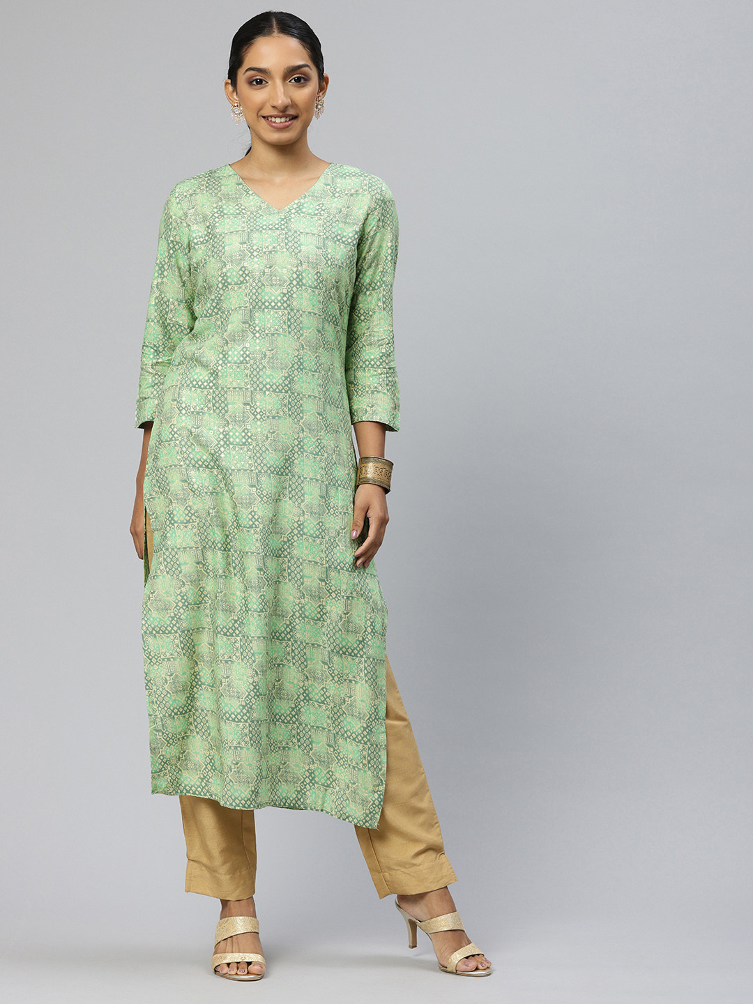 KALINI Ethnic Motifs Printed Kurta