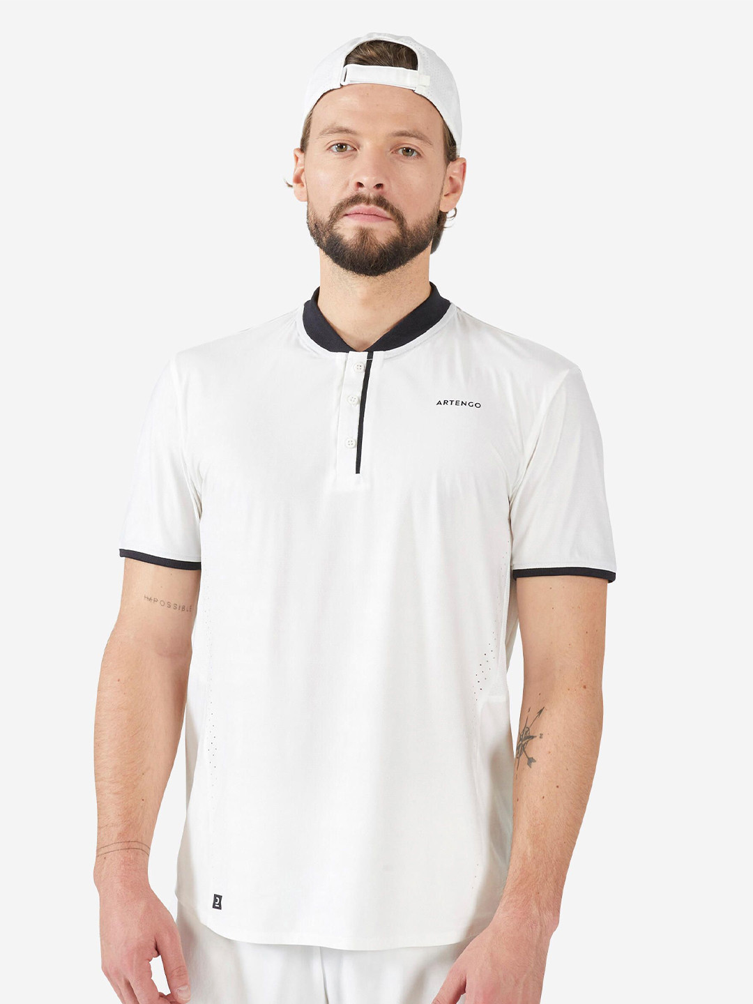 Decathlon ARTENGO - Men Off White Ultra Light Tennis T-Shirt