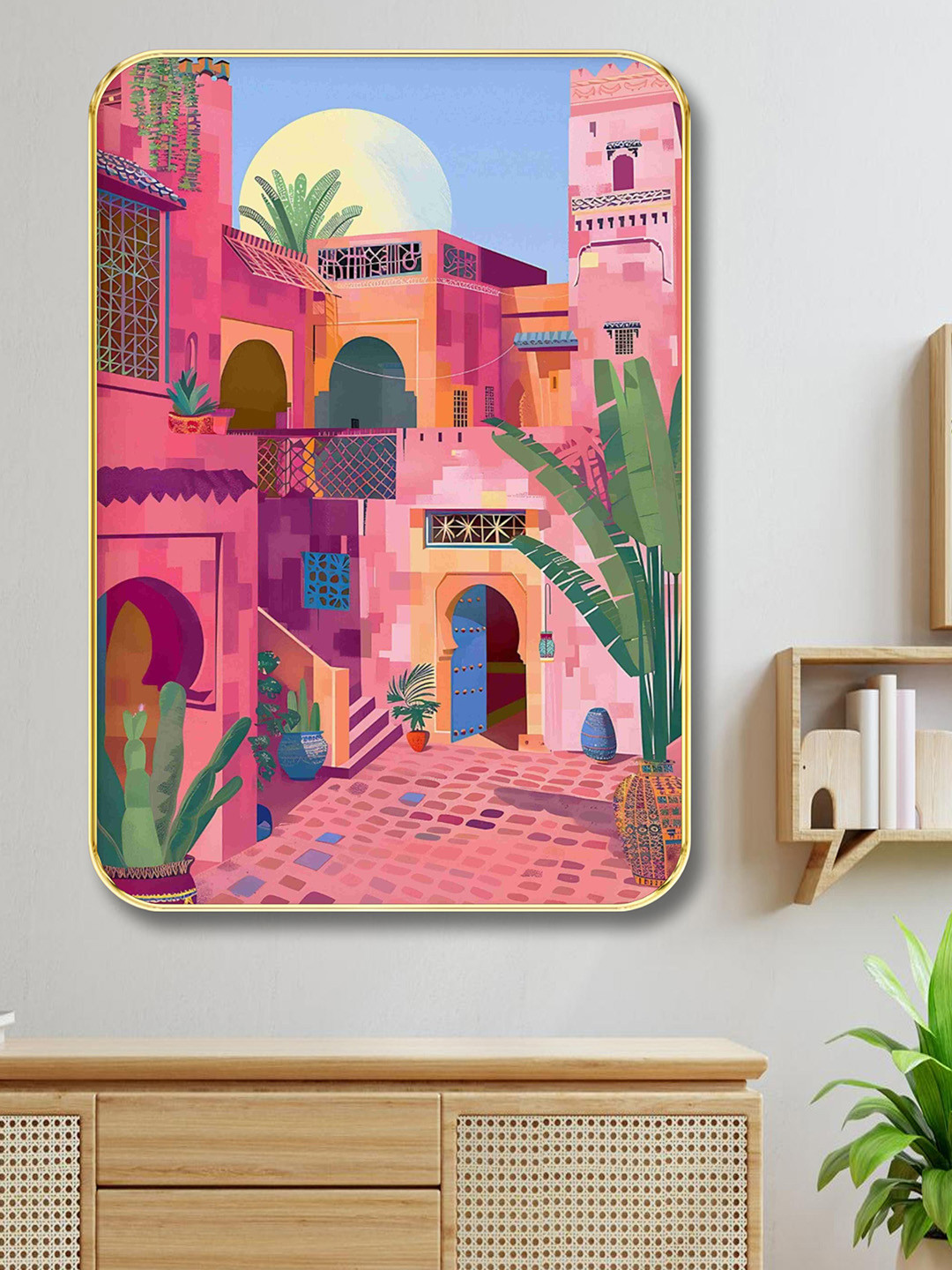 Aura City Views Wood Wall Rectangle Photographs Wall Art -24 x 18In