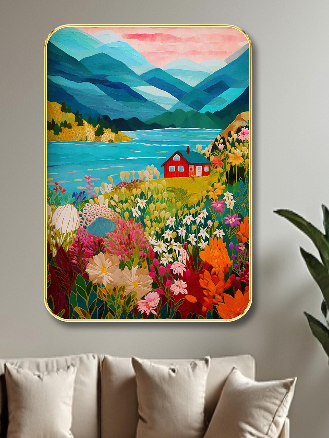 Aura Floral Wood Wall Rectangle Photographs Wall Art - 18 x 24 In