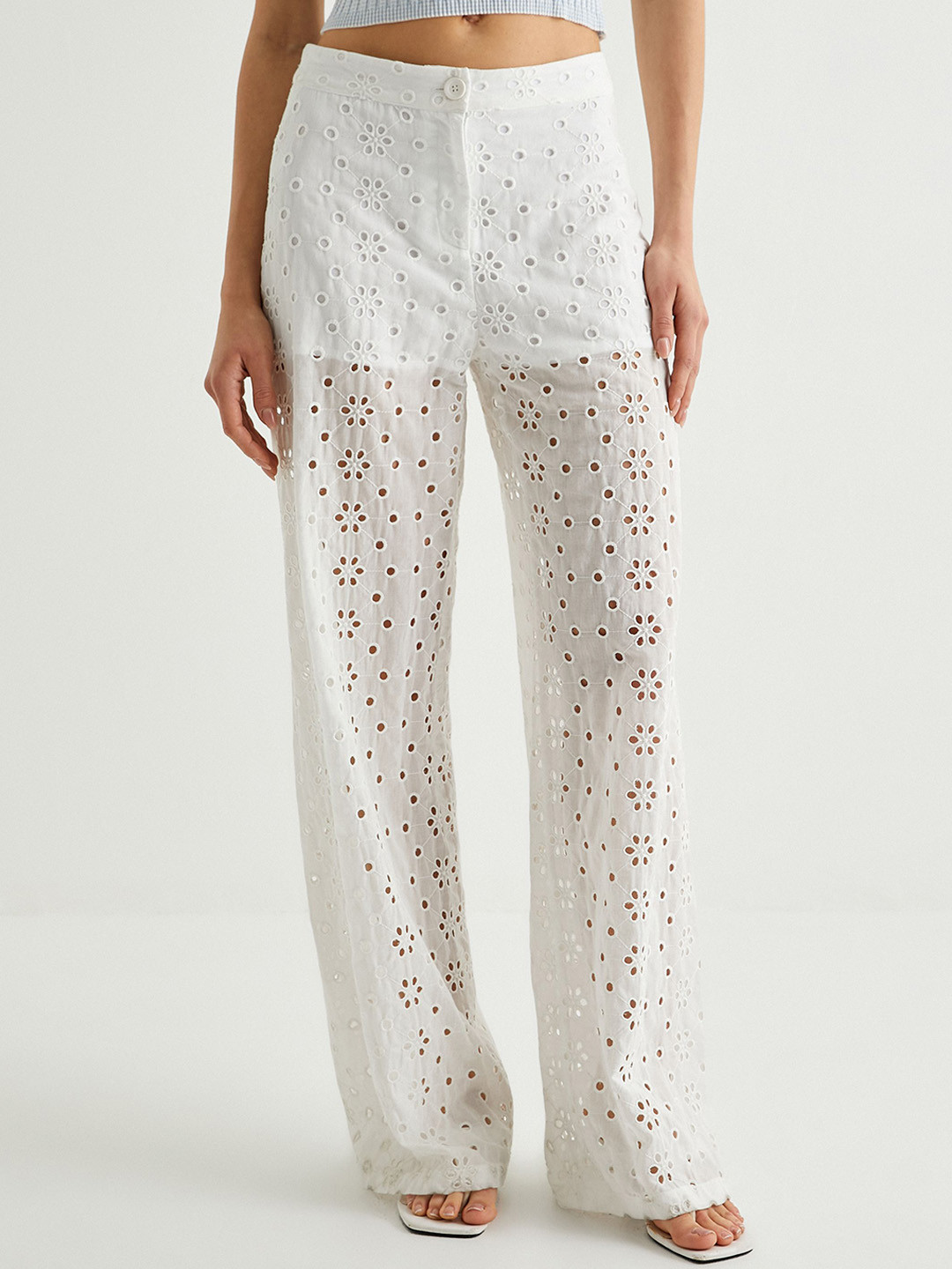 Koton Women Floral Trousers