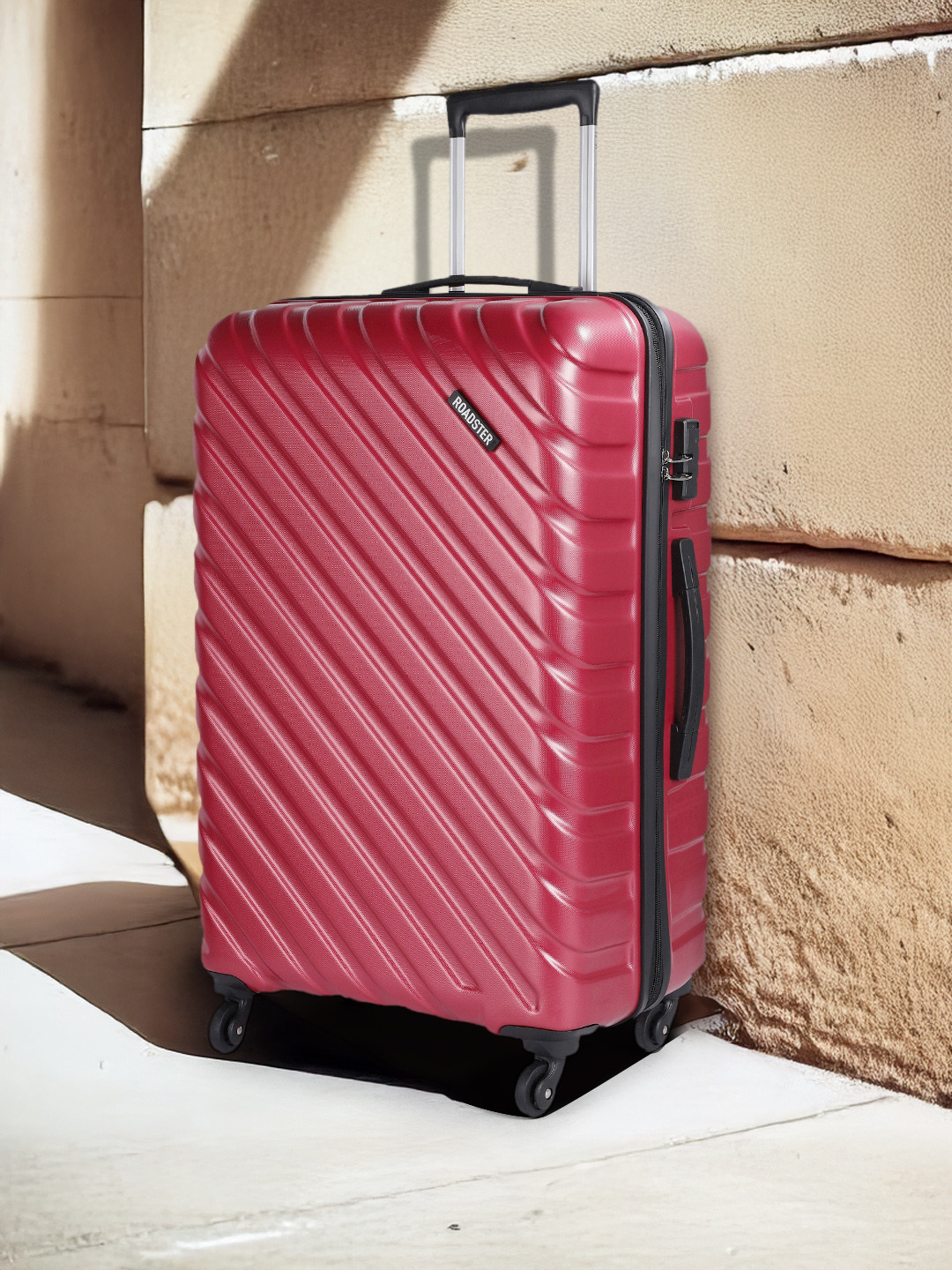 Roadster Xtreme Textured Hard Large Trolley Suitcase - 28 Inch - 91L