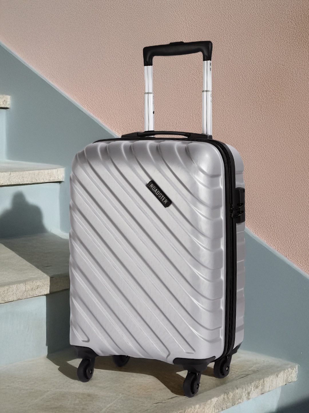 Roadster Xtreme Textured Hard Cabin Trolley Suitcase - 20 Inch - 37L