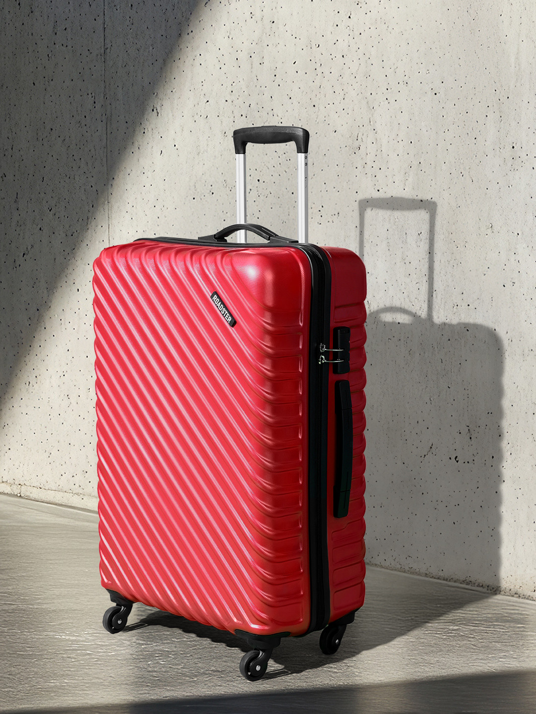 Roadster Textured Hard Large Trolley Suitcase - 24 Inch - 85 L