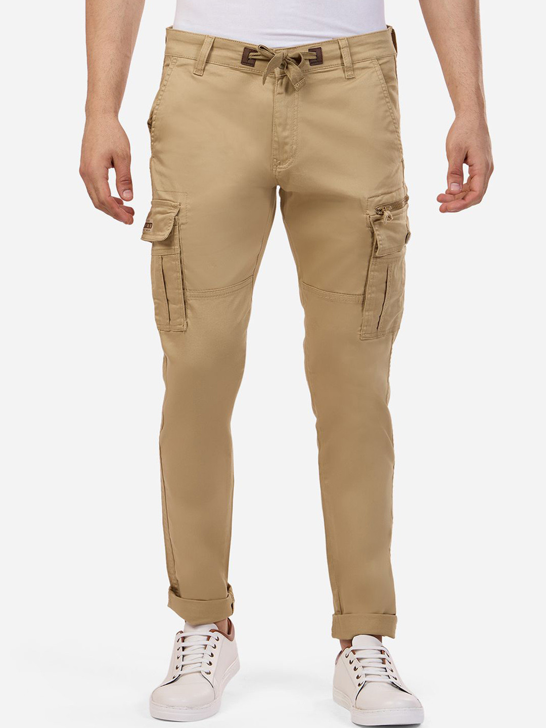 beevee Men Mid-Rise Cargo Pants