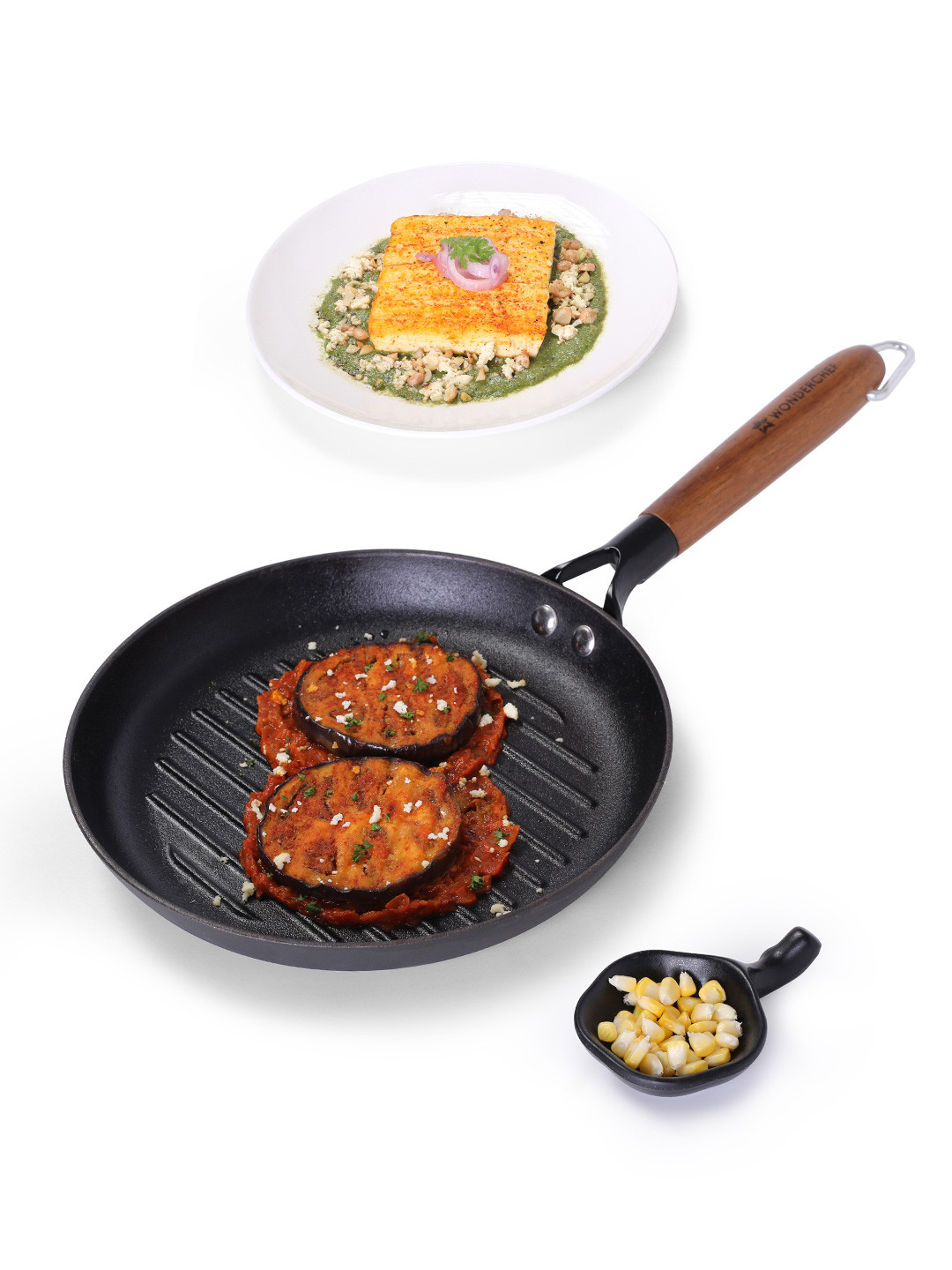 Wonderchef Pre-Seasoned Ferro Light Black Induction Base Grill Pan