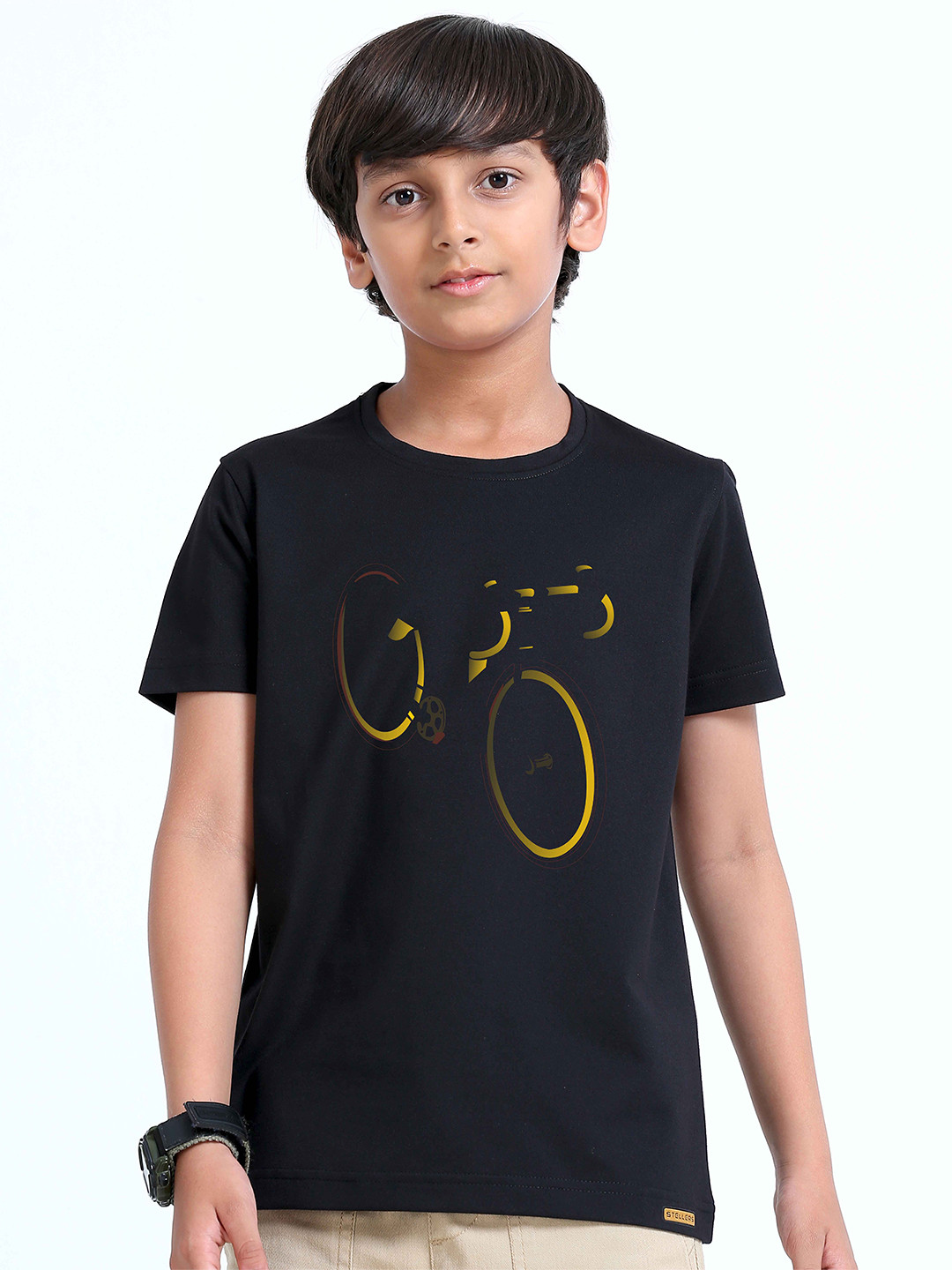 STELLERS Boys Printed Applique T-shirt