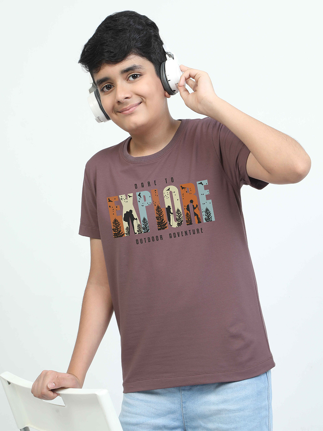STELLERS Boys Printed Extended Sleeves Pockets T-shirt