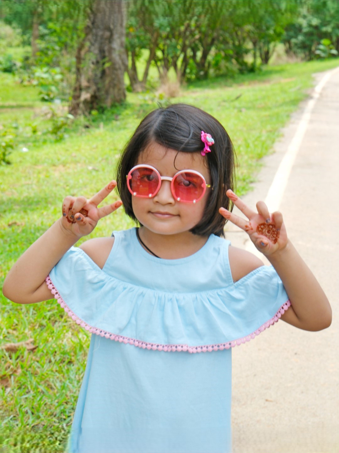 DukieKooky Kids Round Sunglasses with Polarised Lens DKSG485D