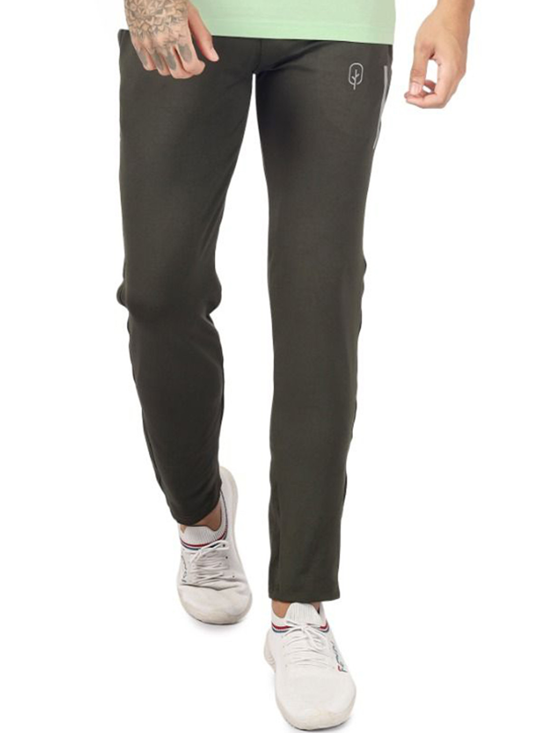 BLUEFICUS Men Straight-Fit Mid-Rise Track Pants