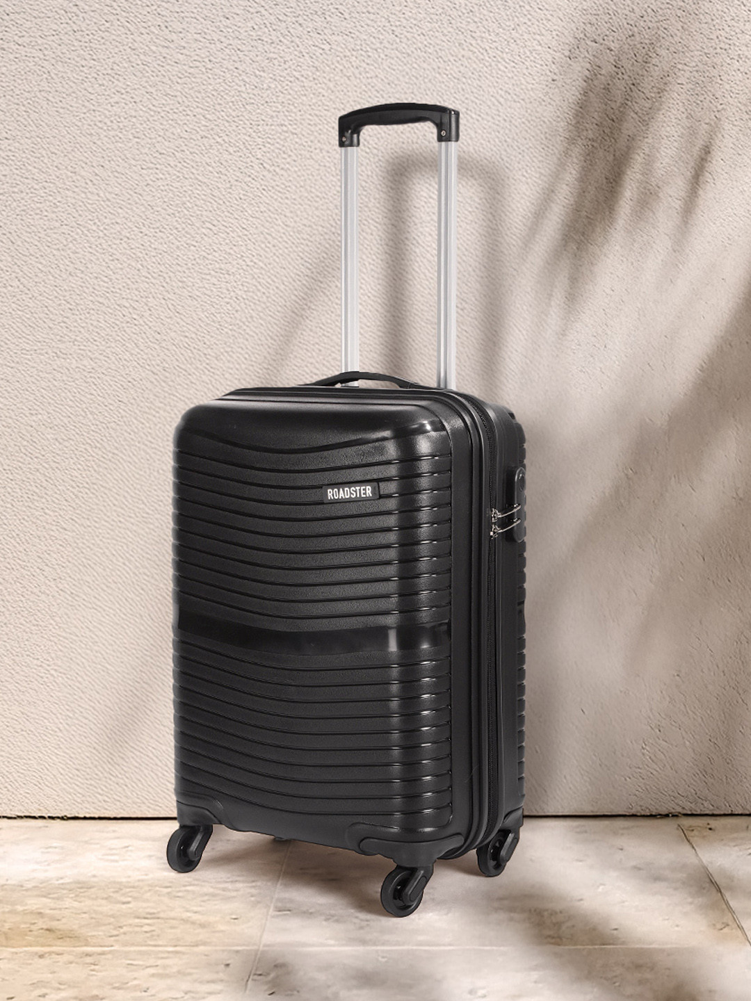 Roadster Self Striped Cabin Trolley Suitcase 35 Litres