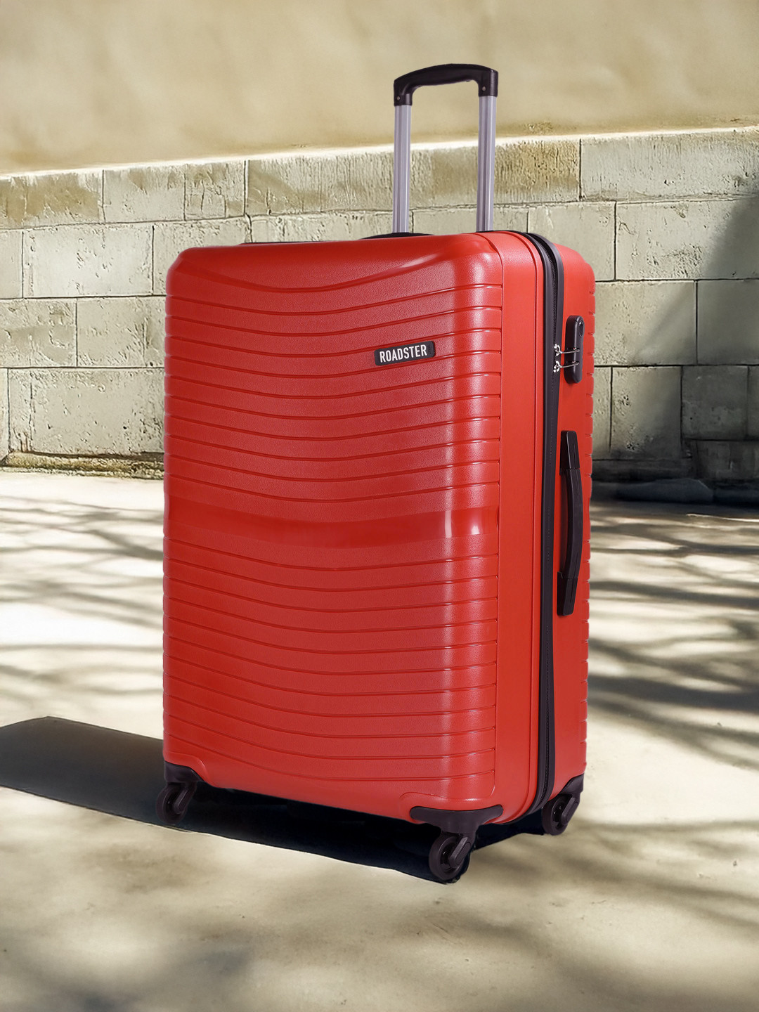 Roadster Self Striped Textured Hard Large Trolley Suitcase - 28 Inch - 101 L