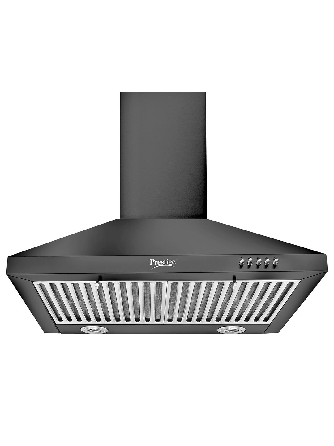 Prestige Dura Plus 600  Black Stainless Steel  Kitchen Hood Chimney