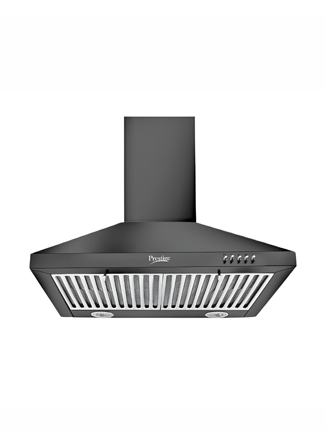 Prestige Black Stainless Steel Baffle Filter Kitchen Hood Chinmey