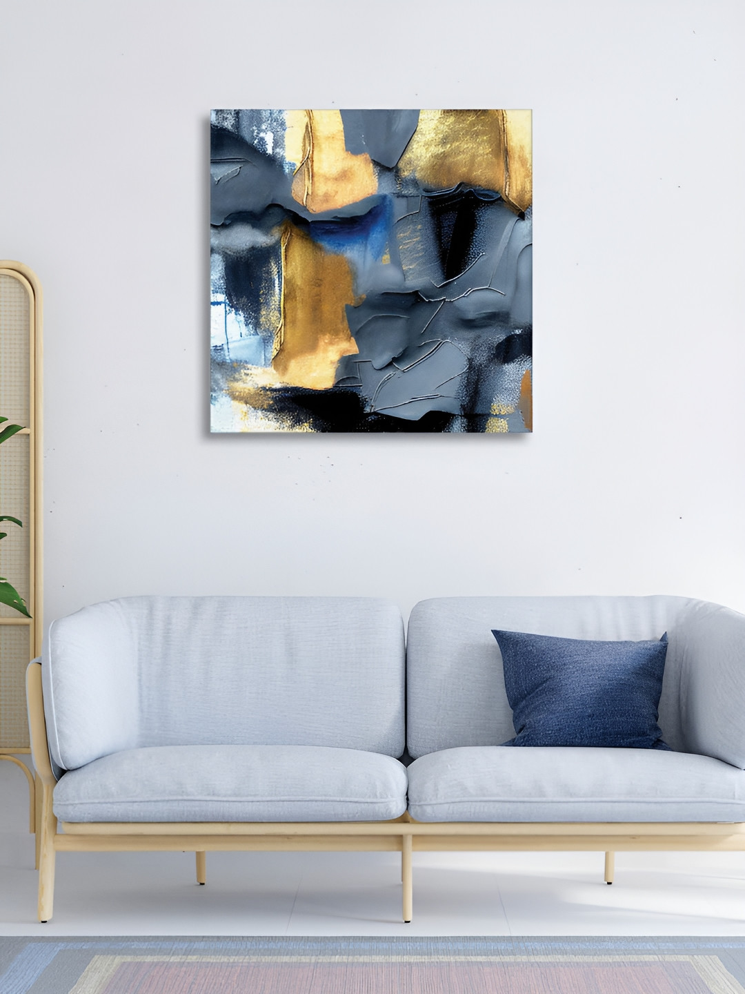 RANDOM Modern Art Canvas Wall Square Paintings Wall Art - 24 x 24In