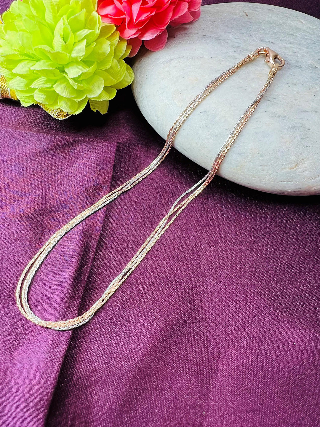 Arte Jewels 925 Sterling Silver Layered Anklet