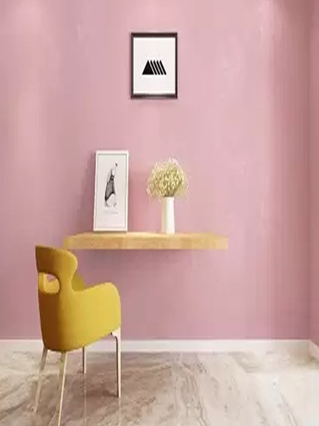 Univocean Pink 3D Floral Printed Self Adhesive Wall Stick